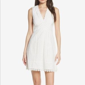 French Connection White A-line Dress.